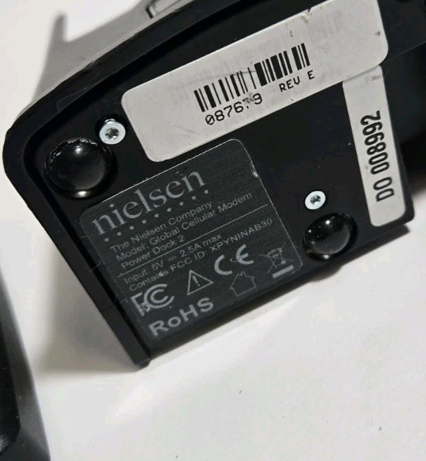 Nielsen Global Cellular Modem. No Power Cord