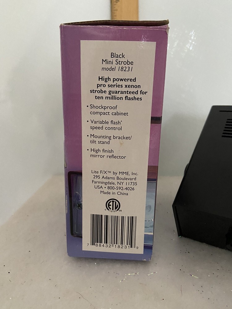 Lite F/X Black Mini Strobe - Model 18231 Variable Flash Speed