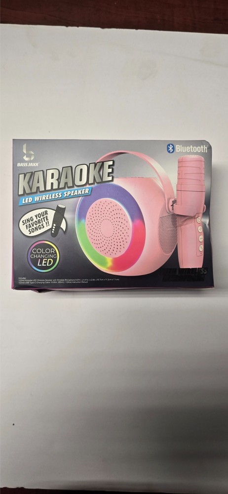 Bluetooth® Karaoke LED Wireless Speaker With Microphone