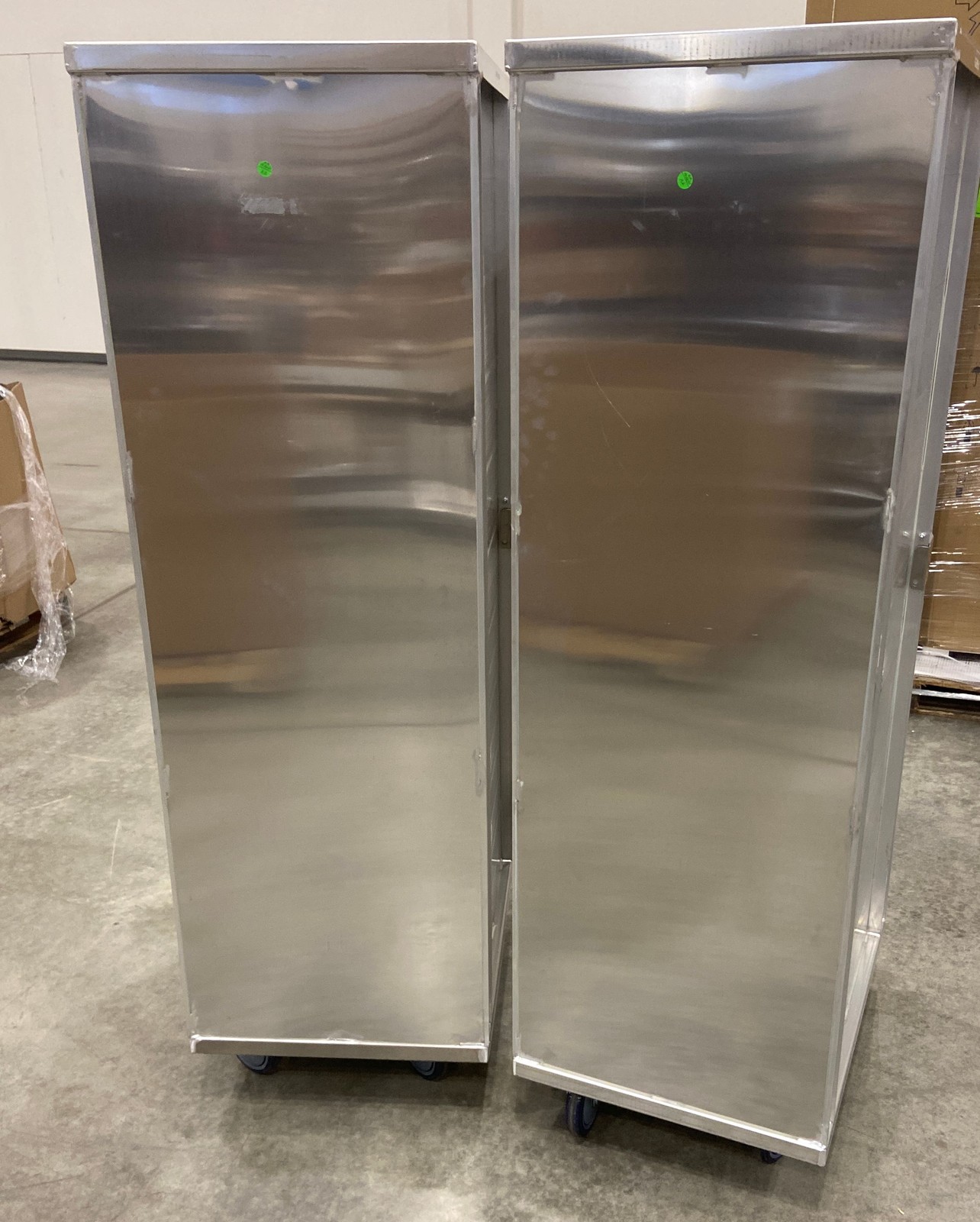 lot of 2 Winholt EC1840-C/LD Enclosed 40 Pan Sheet Bun Transport Rack