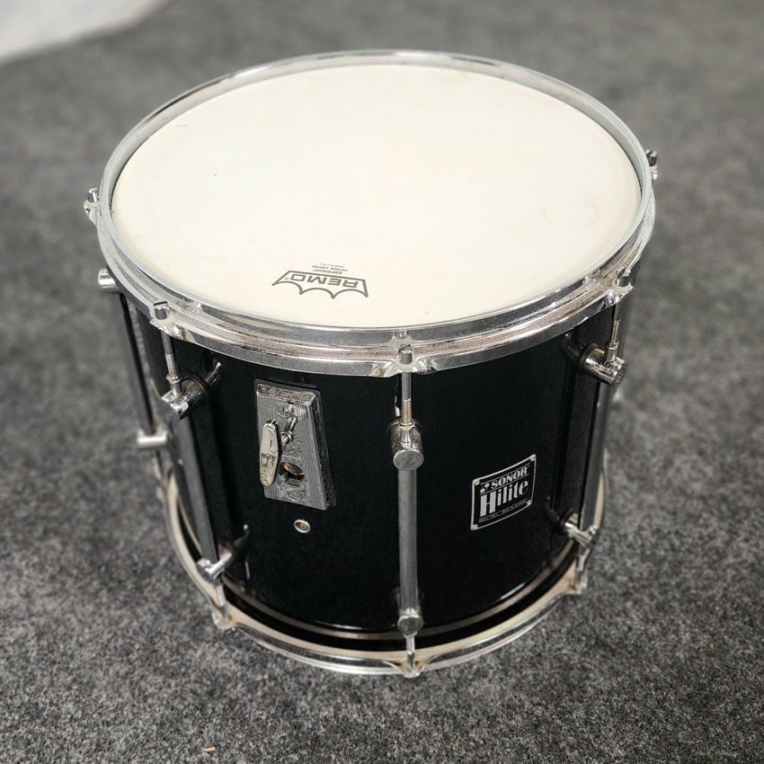 Used Sonor HiLite 4pc Drum Set Black - Good