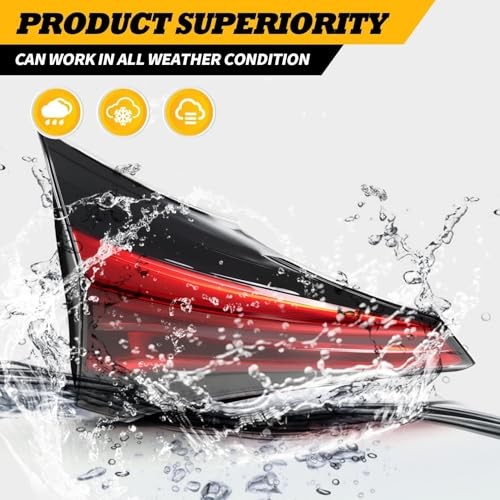 Left Side Inner Tail Light Assembly Compatible with RA-V Four 2016-2018 Driver