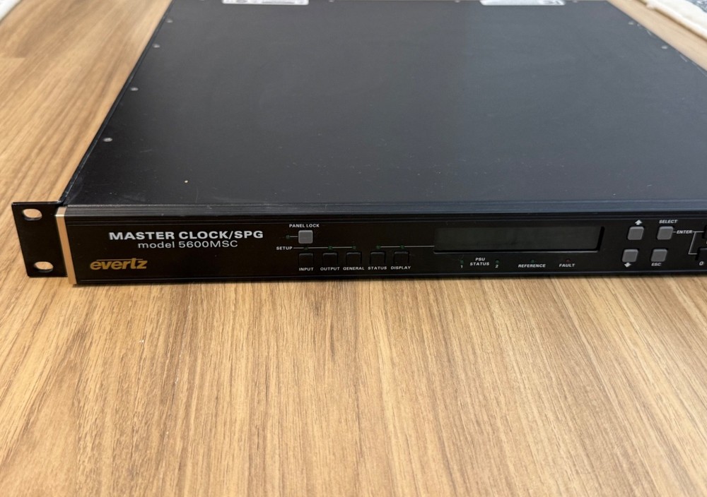 Evertz 5600MSC Master Clock/SPG Broadcast Quality Master Sync & Clock Generator