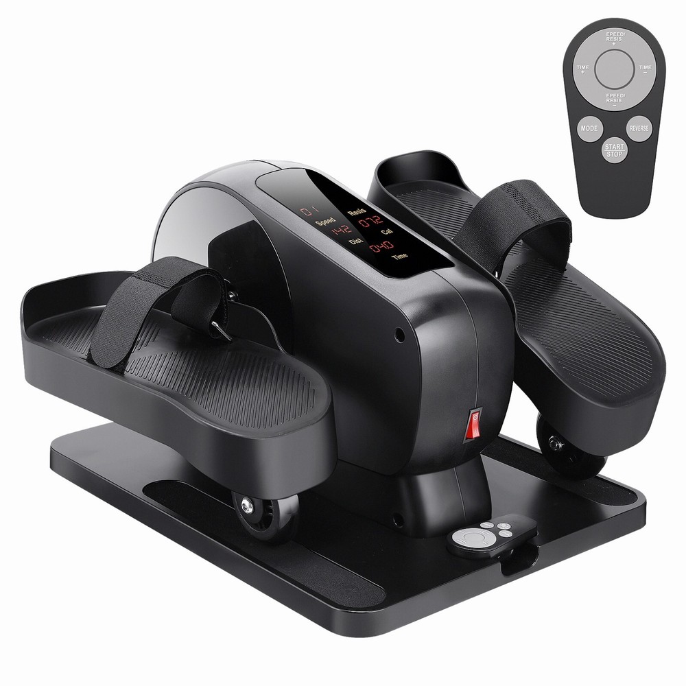 Under Desk Elliptical Machine, Dual Mode Ellipse Leg Exerciser While Sitting~LCD