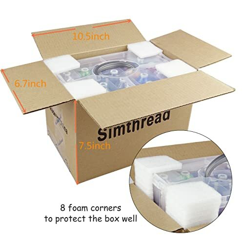 Machine Embroidery Thread Polyester 63 Colors With Plastic Storage Box For Embro
