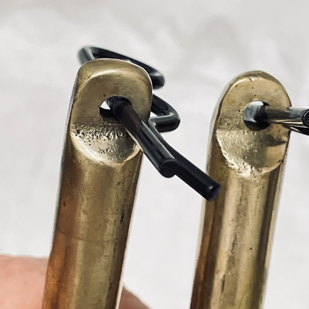 Solid Brass Oar Locks 5" Maritime Sailor Decor Usable