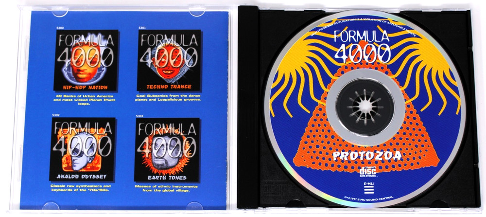 E-MU Systems Formula 4000 Protozoa E-Mu Format Sample/Sound Library/Sampling CD