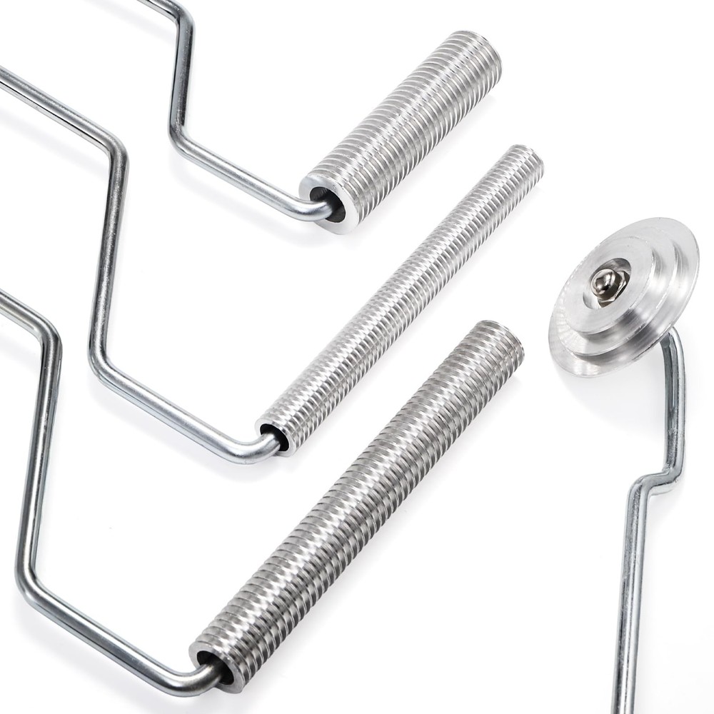 5 Pcs Fiberglass Roller Tools Kit, Laminating Silver