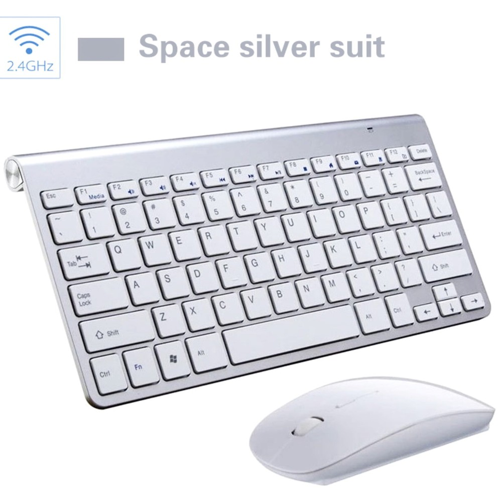 KEYBOARD MOUSE SET MINI WIRELESS WATERPROOF 2.4G COMPATIBLE iOS WINDOWS ✅BK04✅