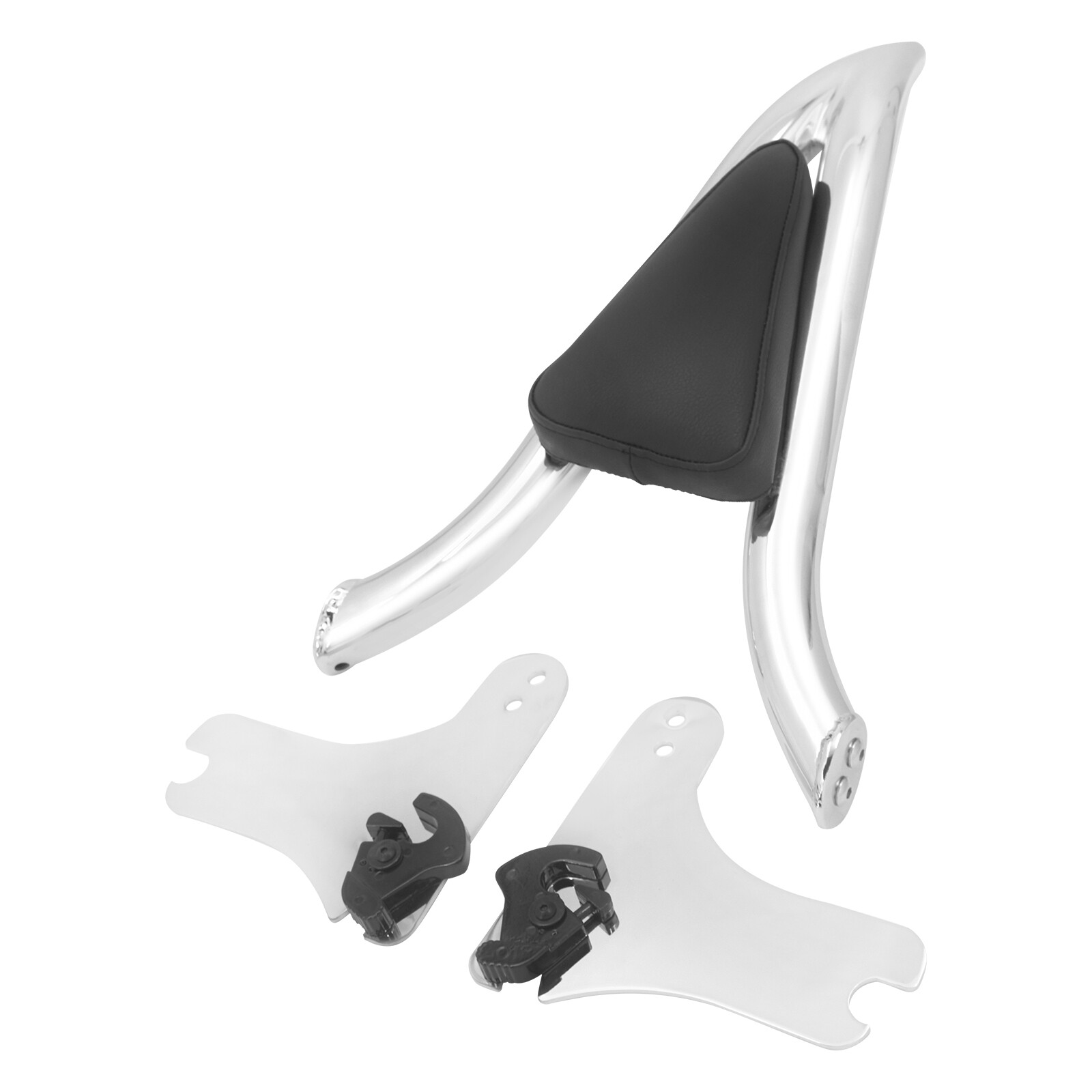 Chrome Detachable Backrest Sissy Bar For Harley Touring Road Electra Glide 97-08