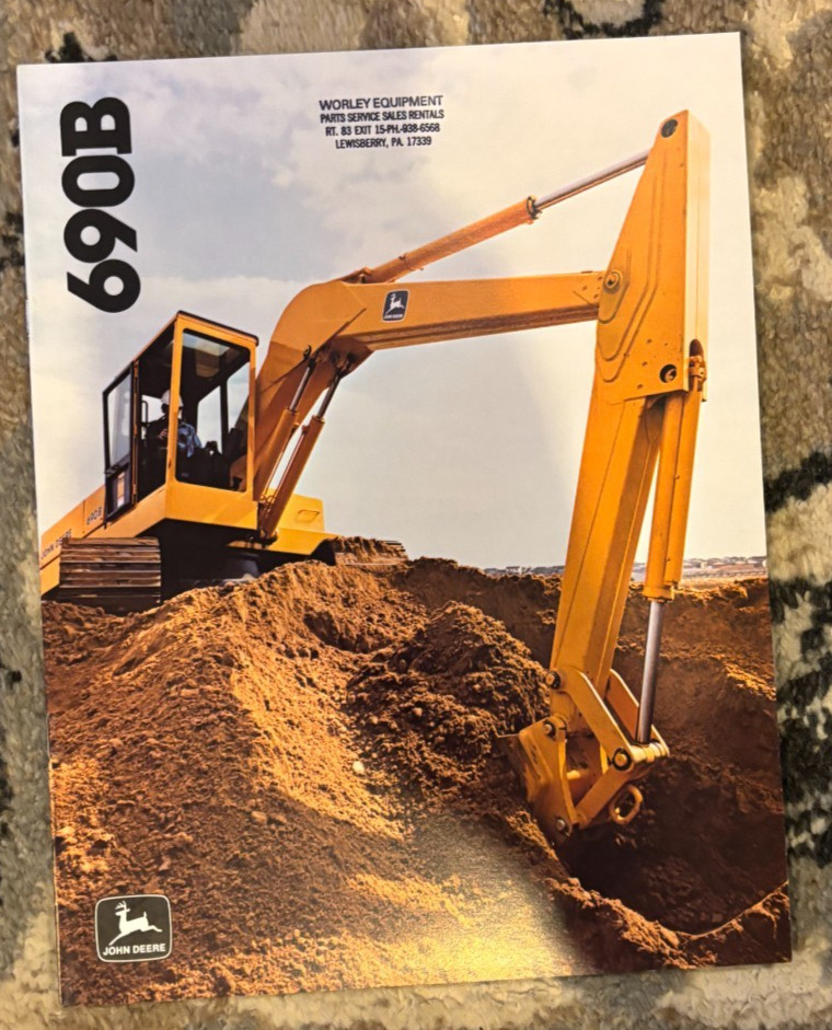 John Deere 690B Excavator For 1982 Brochure CWPA26