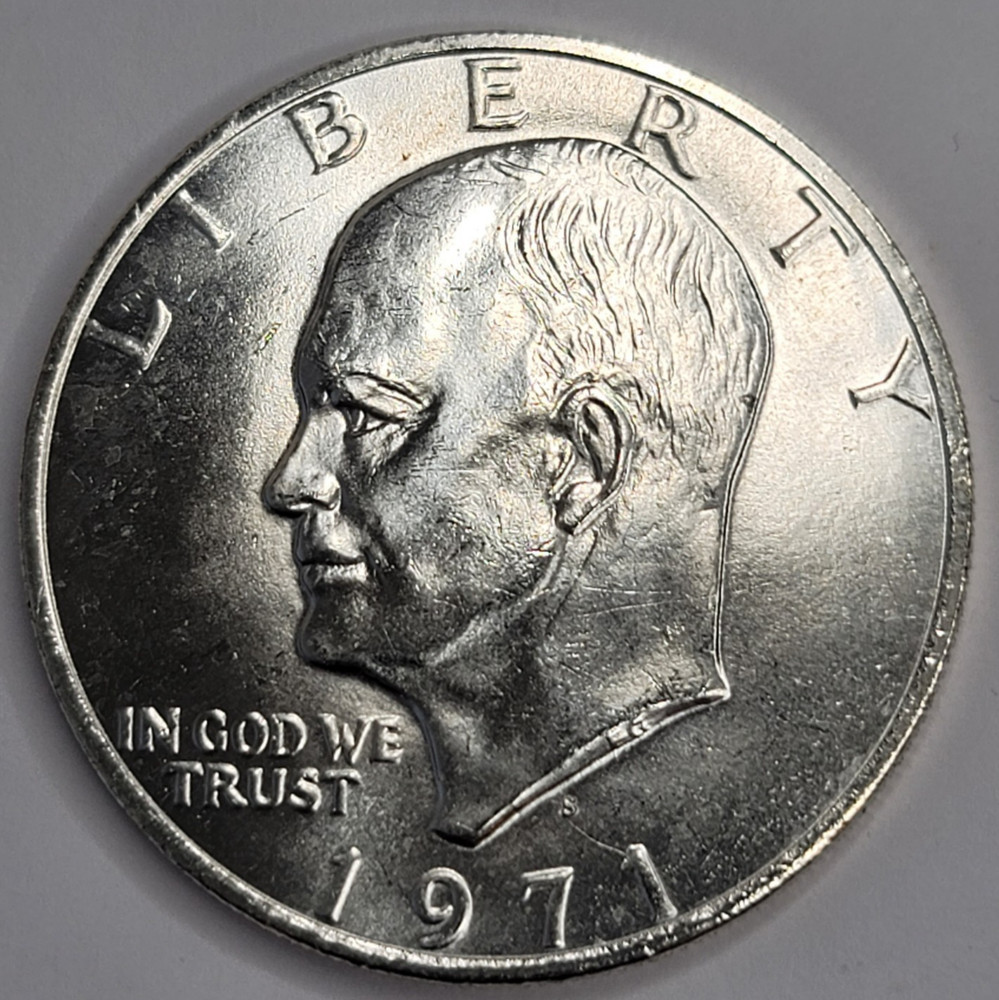1971 S Eisenhower (Ike) Uncirculated 40% Silver Dollar