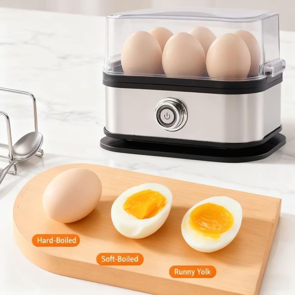 Smart Egg Cooker Multi-Function Rapid Eggs Cooker Electric 6 Egg Capacity Hard