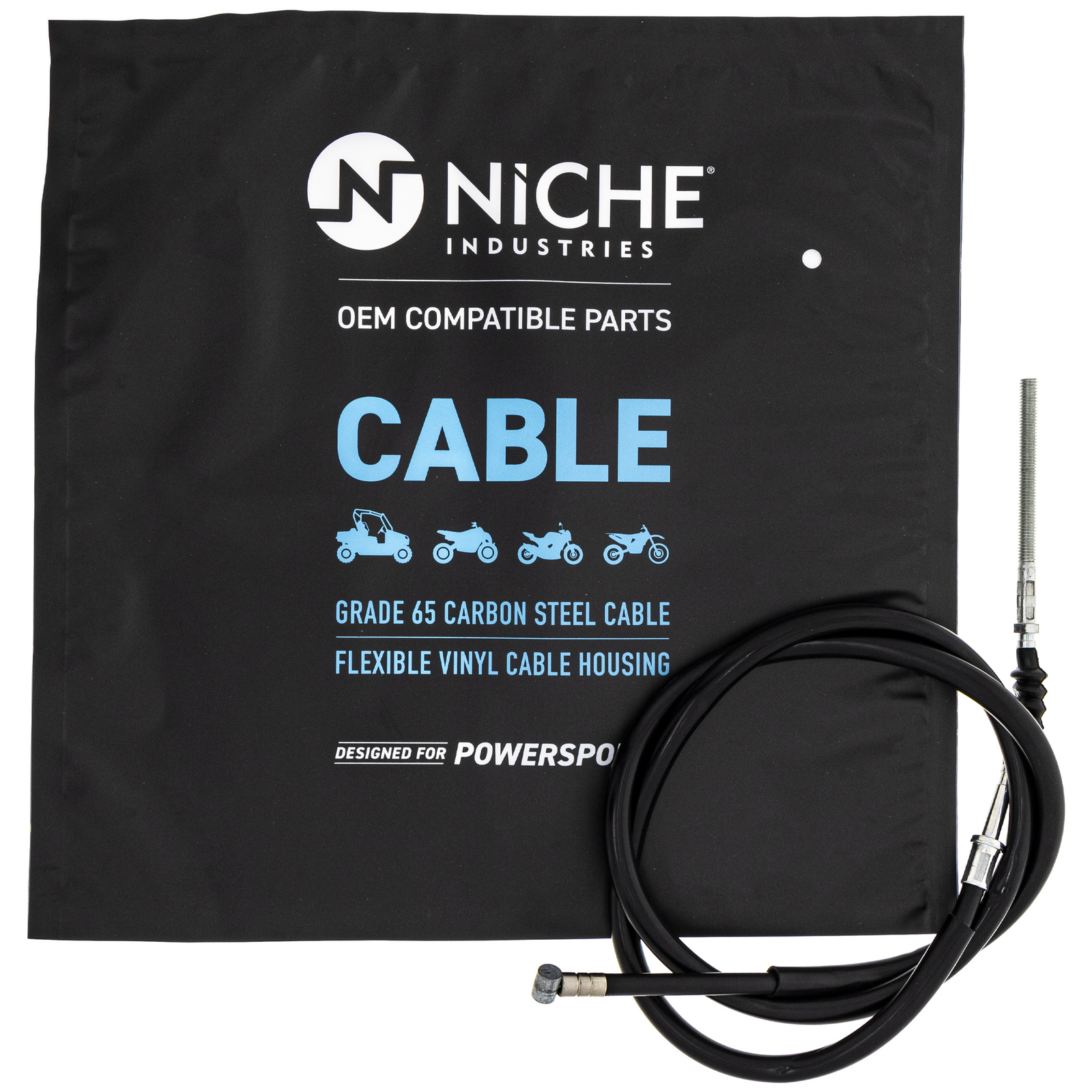 NICHE Front Brake Cable for Honda ATC250ES ATC250SX 45450-HA0-000 45450-HA6-770