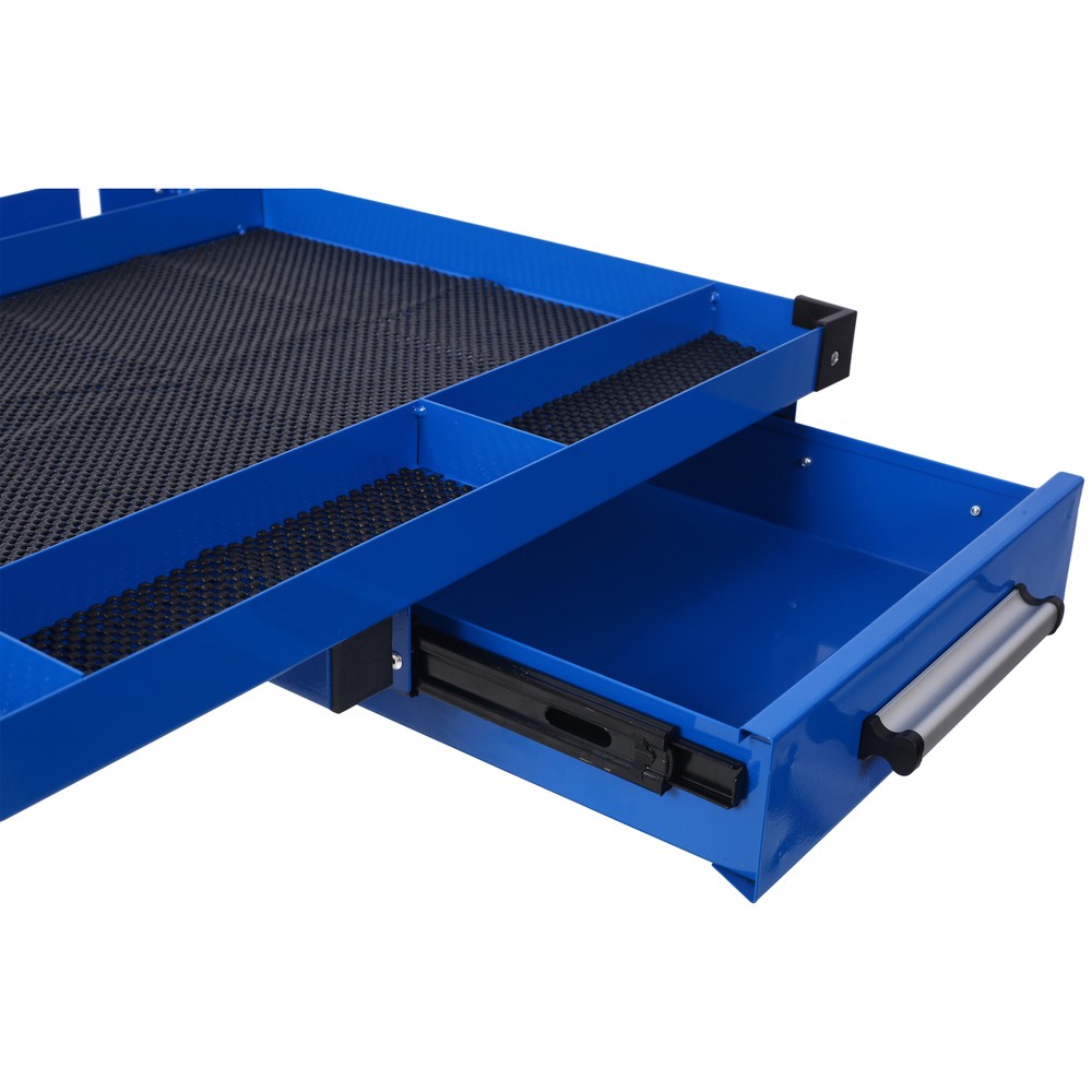 Adjustable Tear Down Work Table 220lbs Capacity Rolling Tool Table w/ Drawer