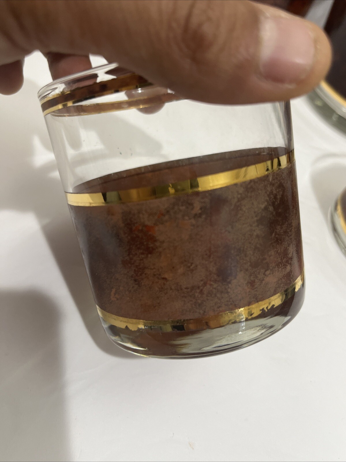 VTG Culver Tortoise Mid-century Set Of 2 rocks, 5 Tumbler Glasses, Ice Bucket