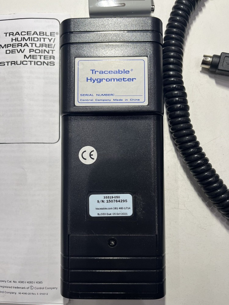 Traceable Hygrometer Thermometer with Memory and Probe by VWR