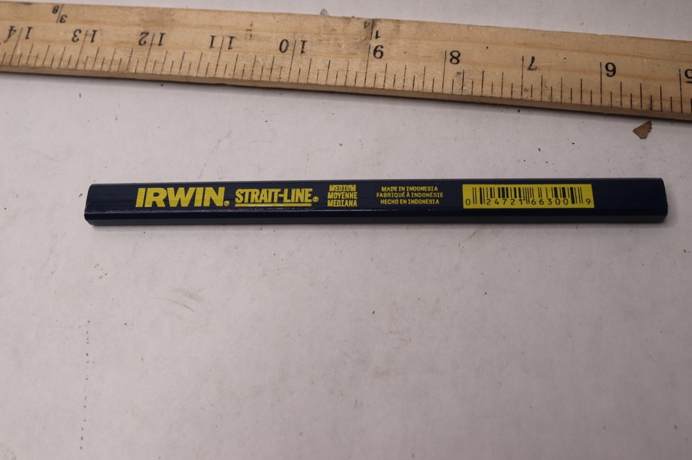 Irwin Carpenter Pencil Blue 7" L