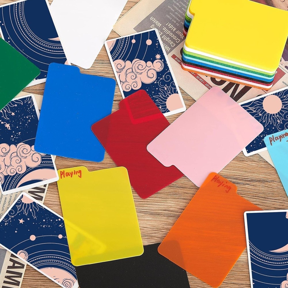 Card Dividers Multicolor Pp Trading Card Page Dividers Playing Separator for ...