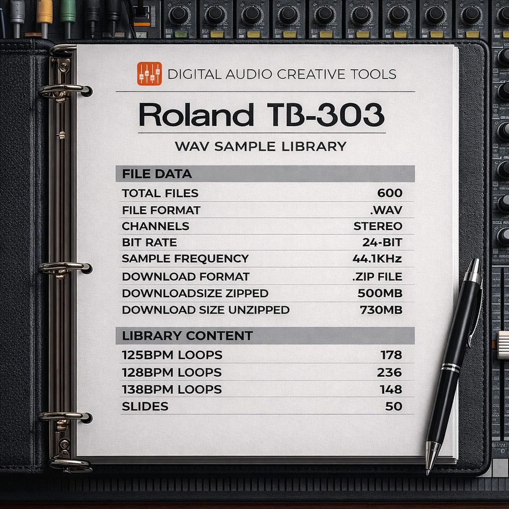 Roland TB-303 Sample Library Sample Library