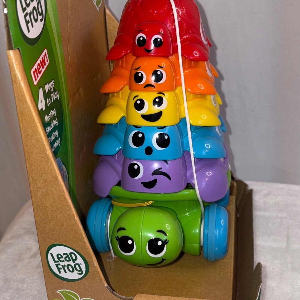 Leap Frog Kids Learning Nest & Count Turtle Tower Stacking Toy