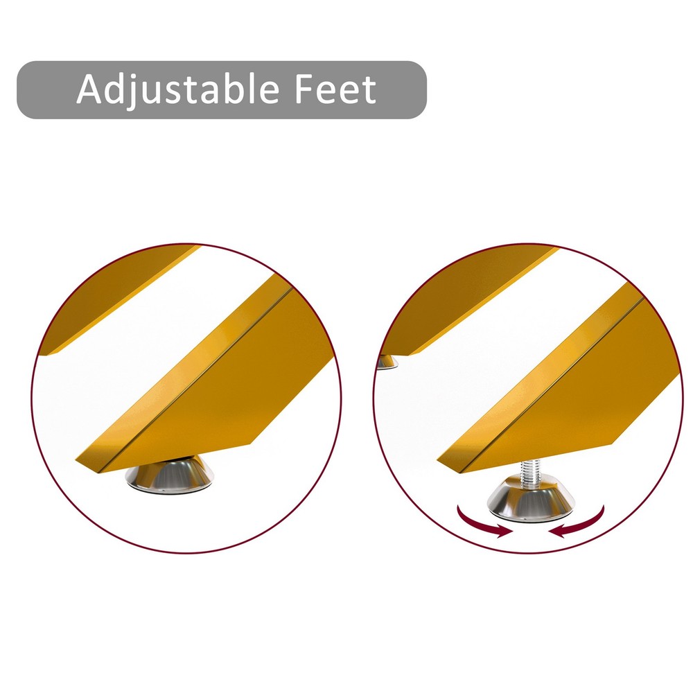 39.4" Rectangular Clear Tempered Glass Coffee Table Living Cocktail Centre Table