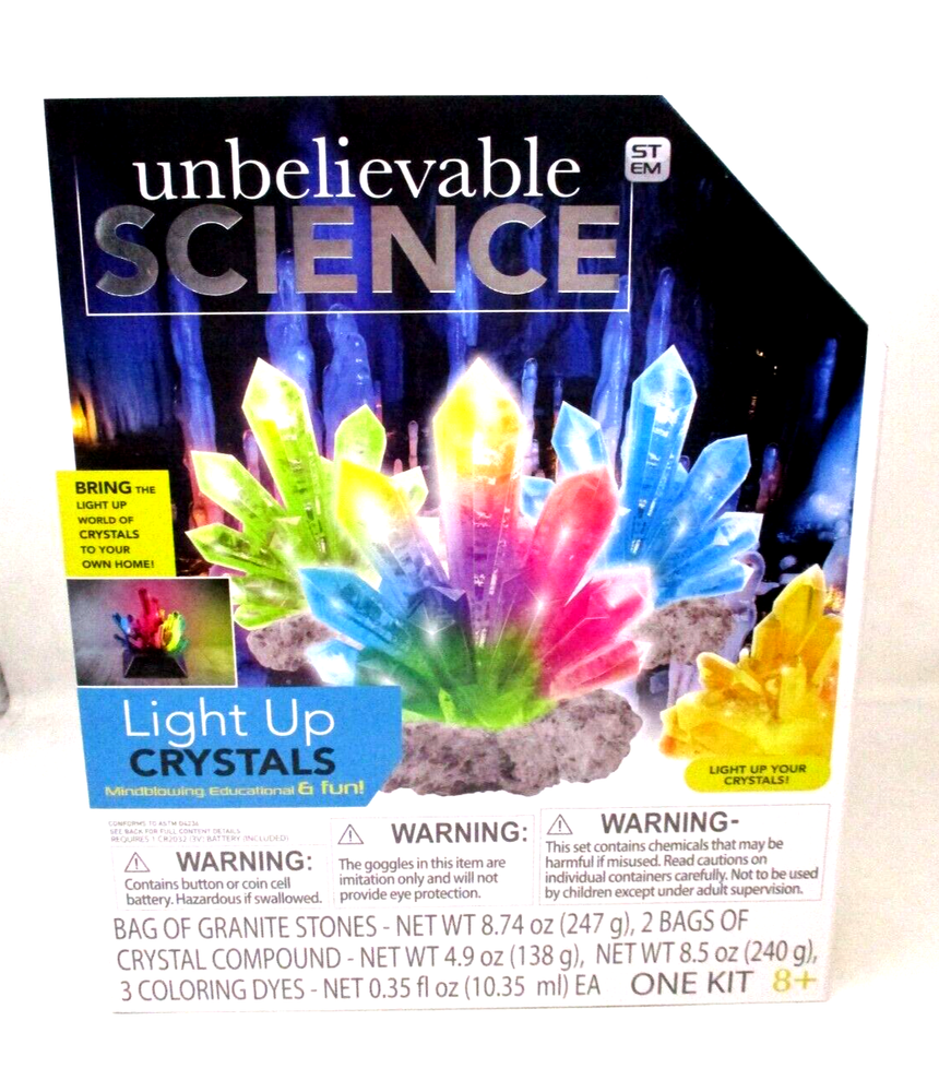 Unbelievable Science Light Up Crystals