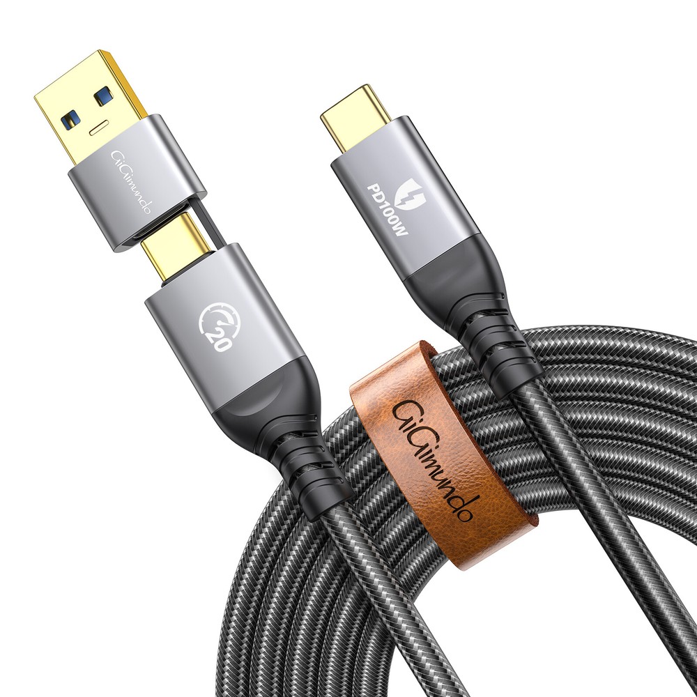 USB3.2 Gen2x2 Type C to USB C/A 40Gbps Cable Data Cable 100W PD Fast Charging