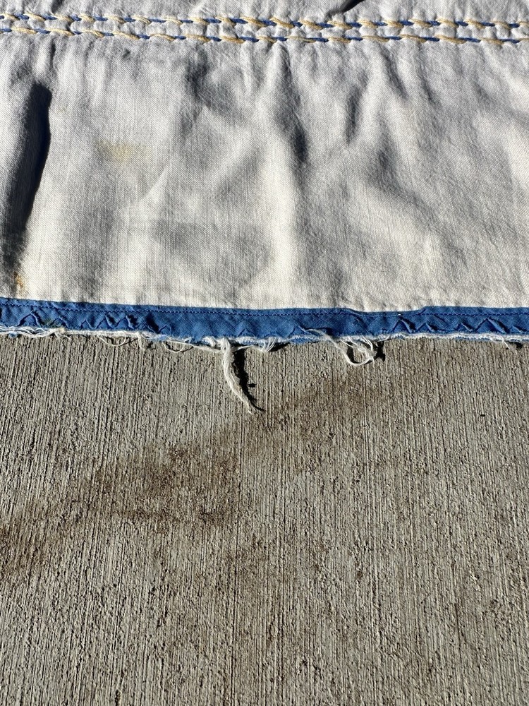 vintage embroidered quilt