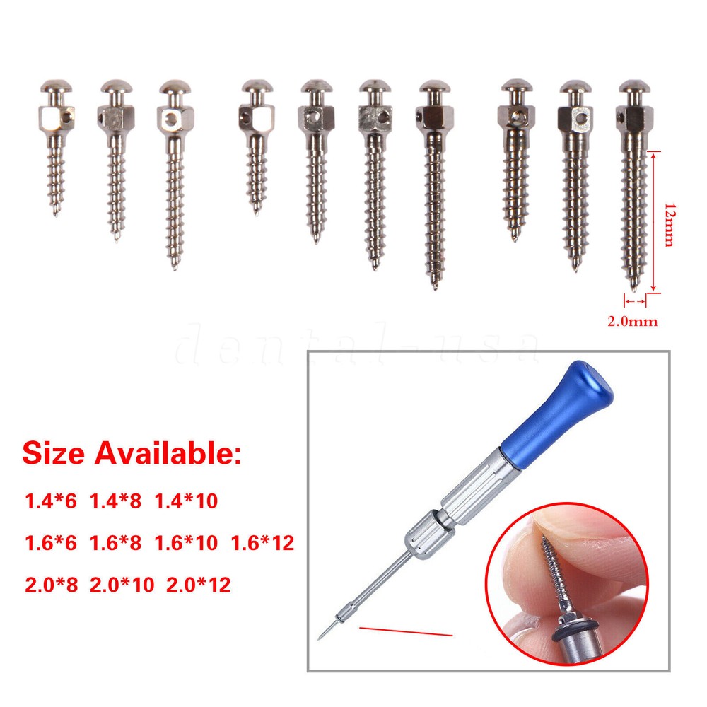 Dental Orthodontic Mini Screw Titanium Micro Implants Screw Self-Drilling