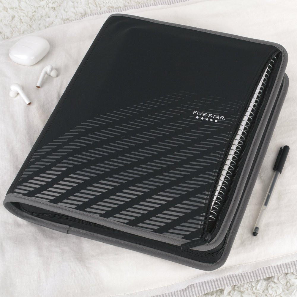 3 RING ZIPPER BINDER 2 Inch 380 Sheets Capacity with Inner Pockets