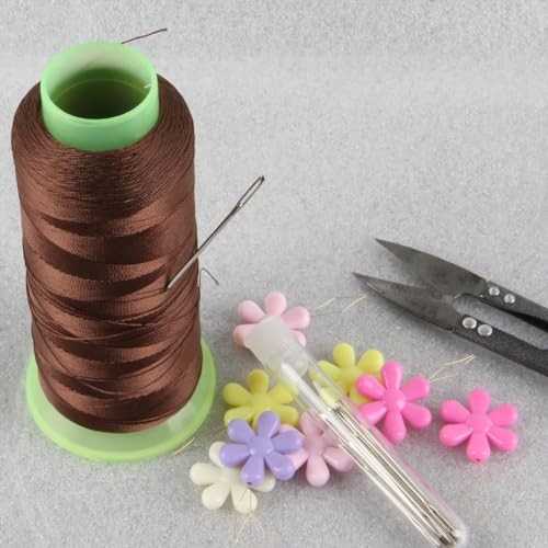 FeiHong Multicolor Needle Threaders, 12 Pieces Flower Head Wire Loop Needle