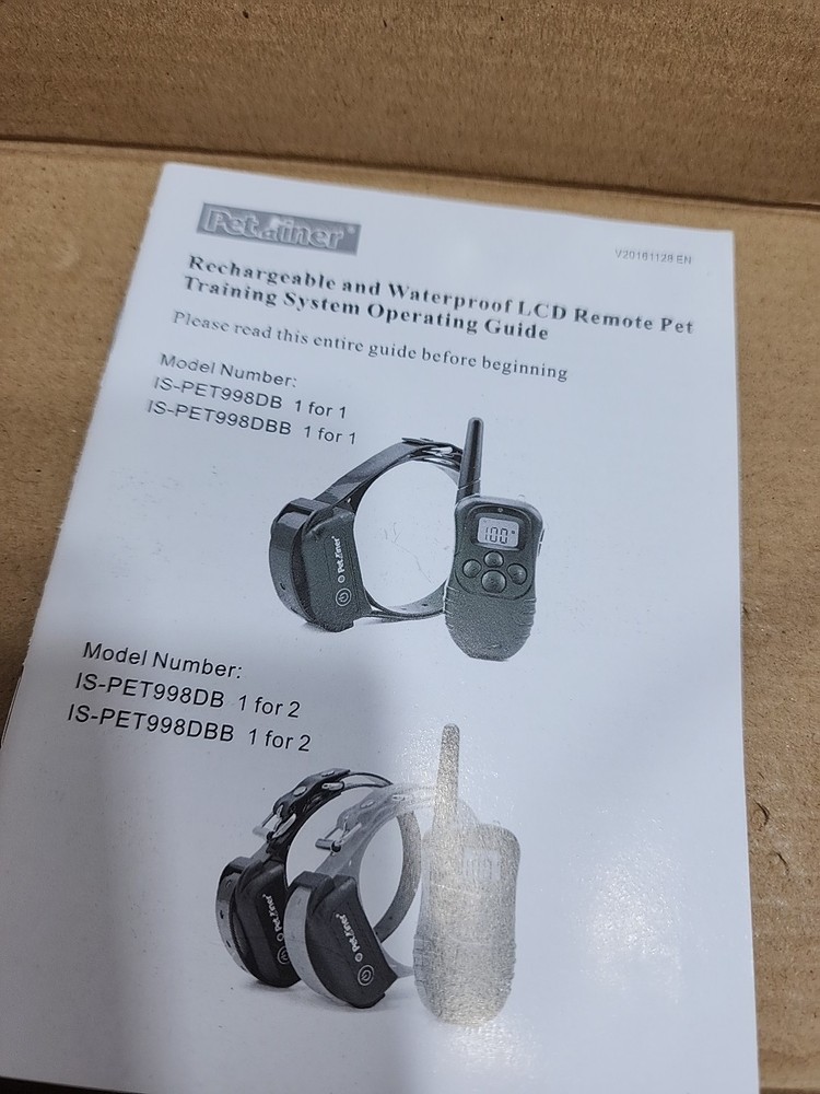 Petrainer PET998DBB1 Dog Shock Training Collar