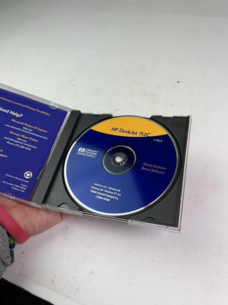 HP DeskJet 697C Printer Software CD- ROM (1998 Hewlett Packard)
