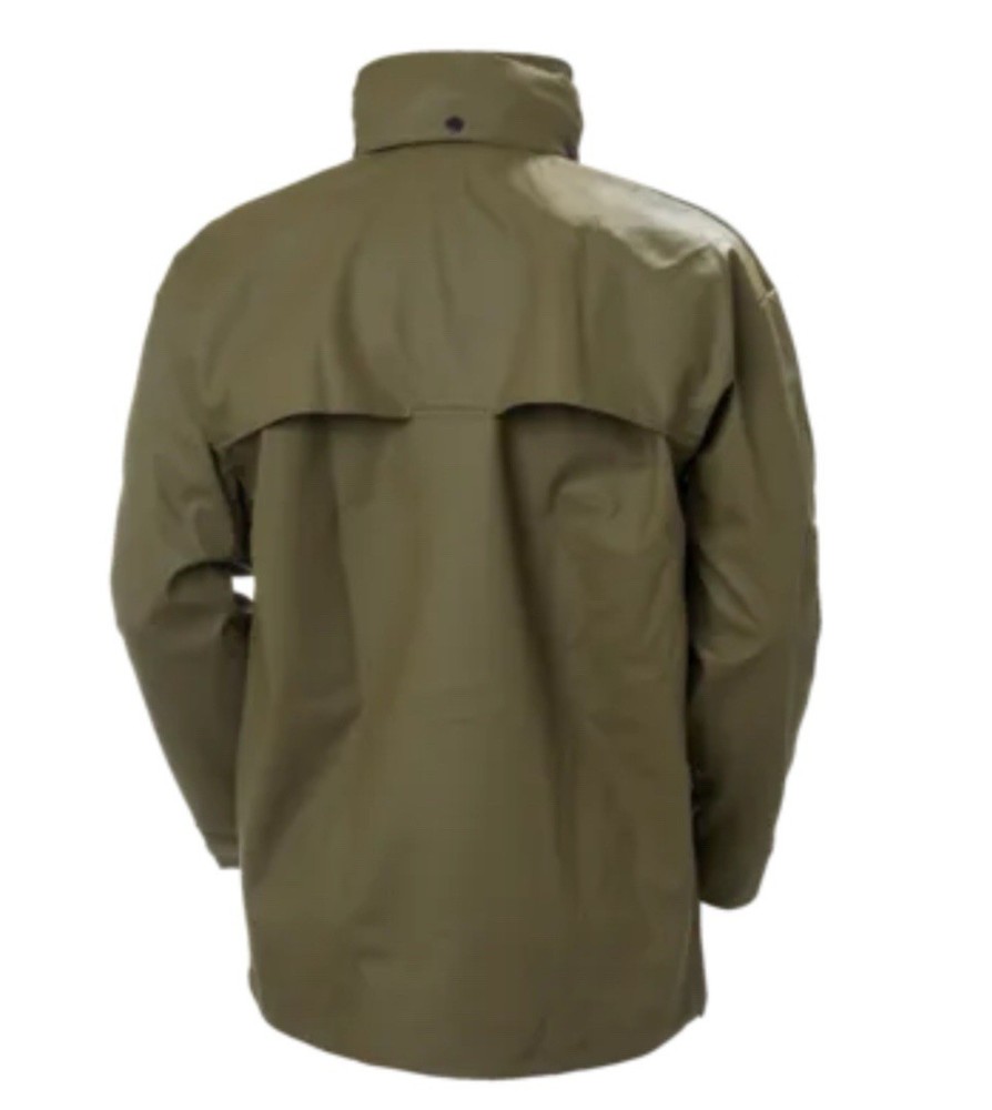 Helly Hansen Impertech Jacket 70148 Green Brown Large HOODED
