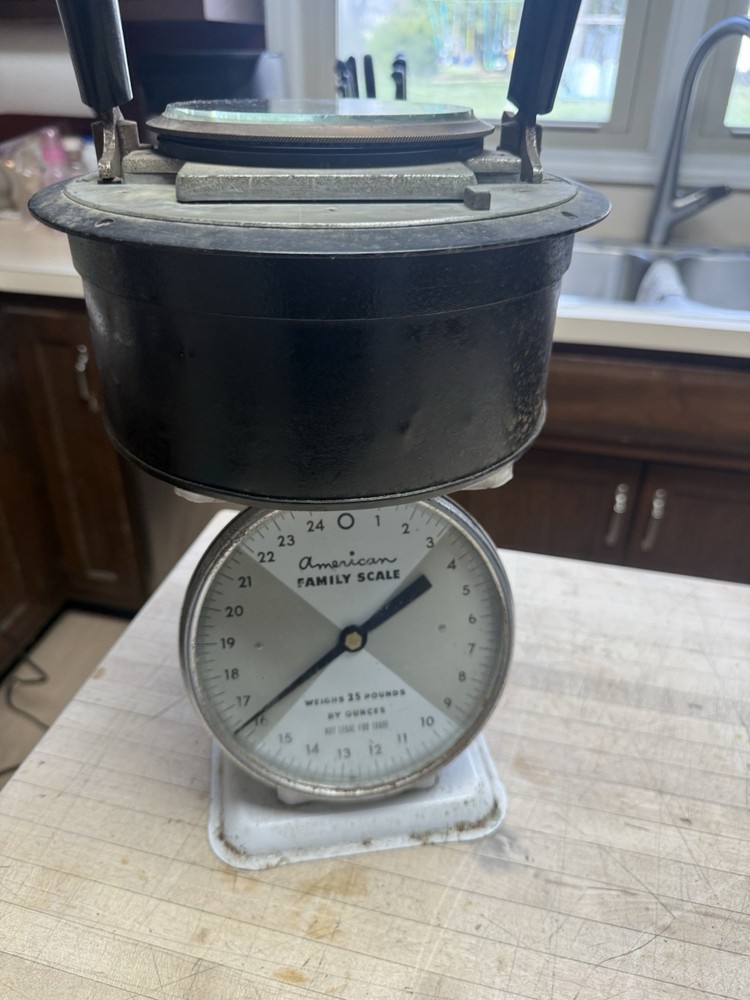 Vintage Antique Cast Iron Calculagraph Clock Timer Key Wind Untested