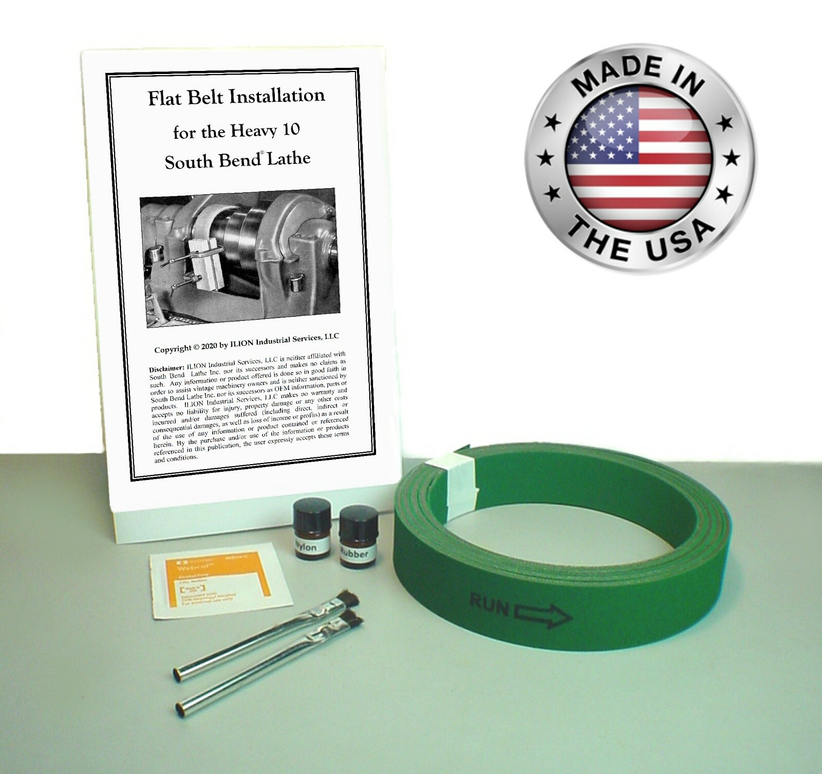 New! ● 1" Premium Flat Drive Belt ● For All South Bend Lathe 10L & 10R Heavy 10