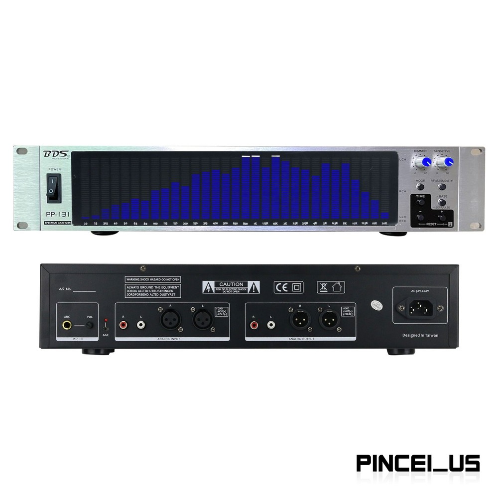 BDS PP-131 Audio Spectrum Analyzer 31-Segment With Silver Panel Blue LED pe66