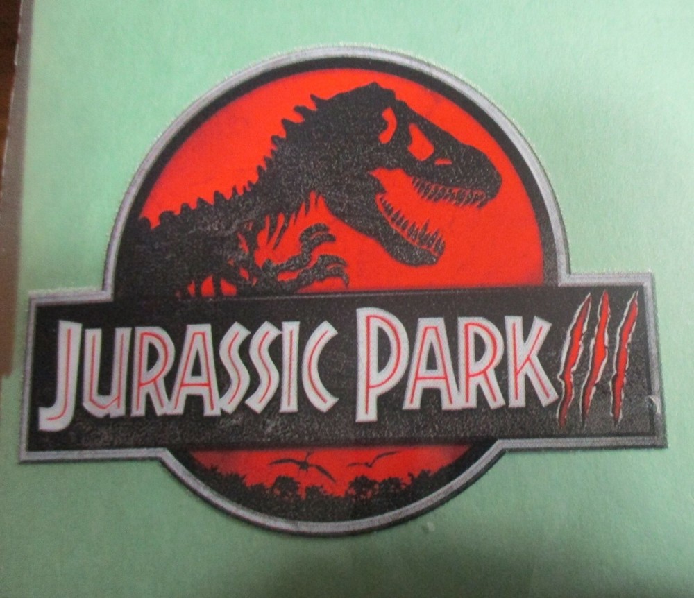 Jurassic Park III (Red & Black)  New Patch 3"