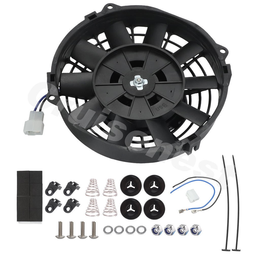 For Tru-Cool 40K Derale 9500 Huron Speed Silver Series 8'' Dual Fan & Shroud Kit