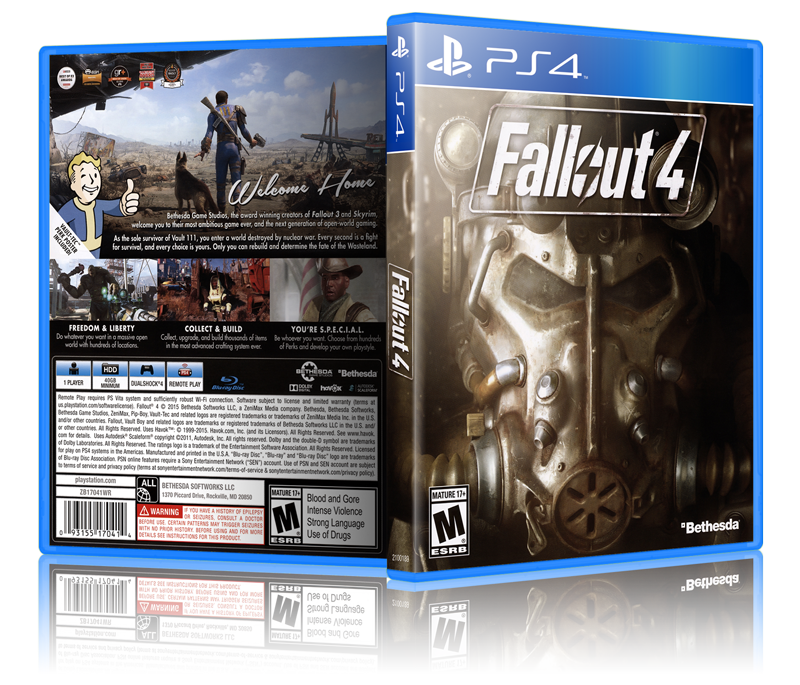 Fallout 4 - Replacement PS4 Cover and Case. NO GAME!!