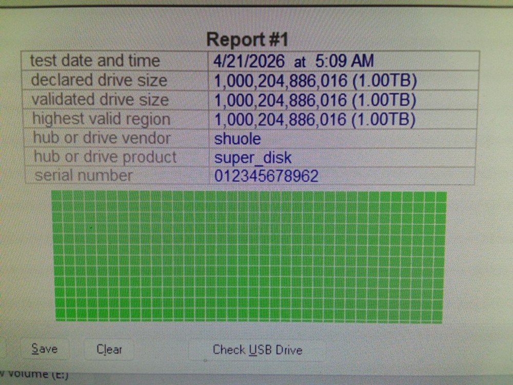 Portable 1TB SSD with LCD