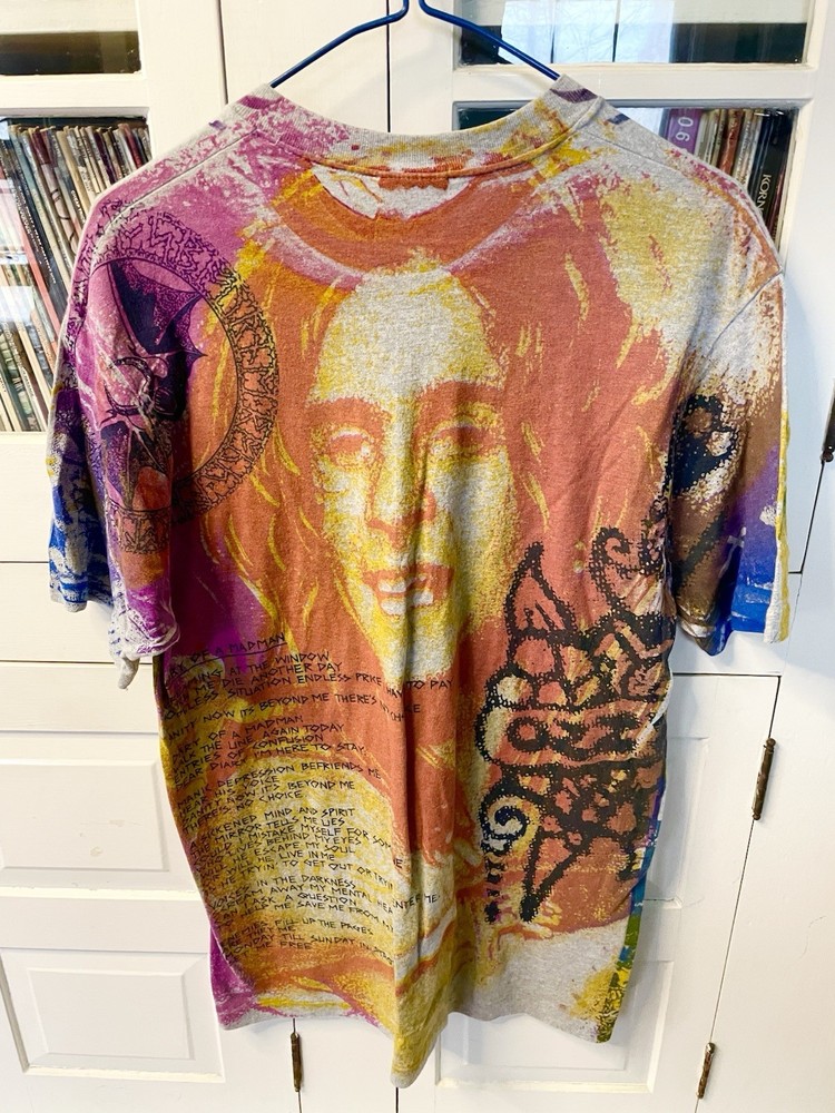 Vintage 1991 Ozzy Osbourne Diary Of A Madman Tour All Over Print Shirt Size XL