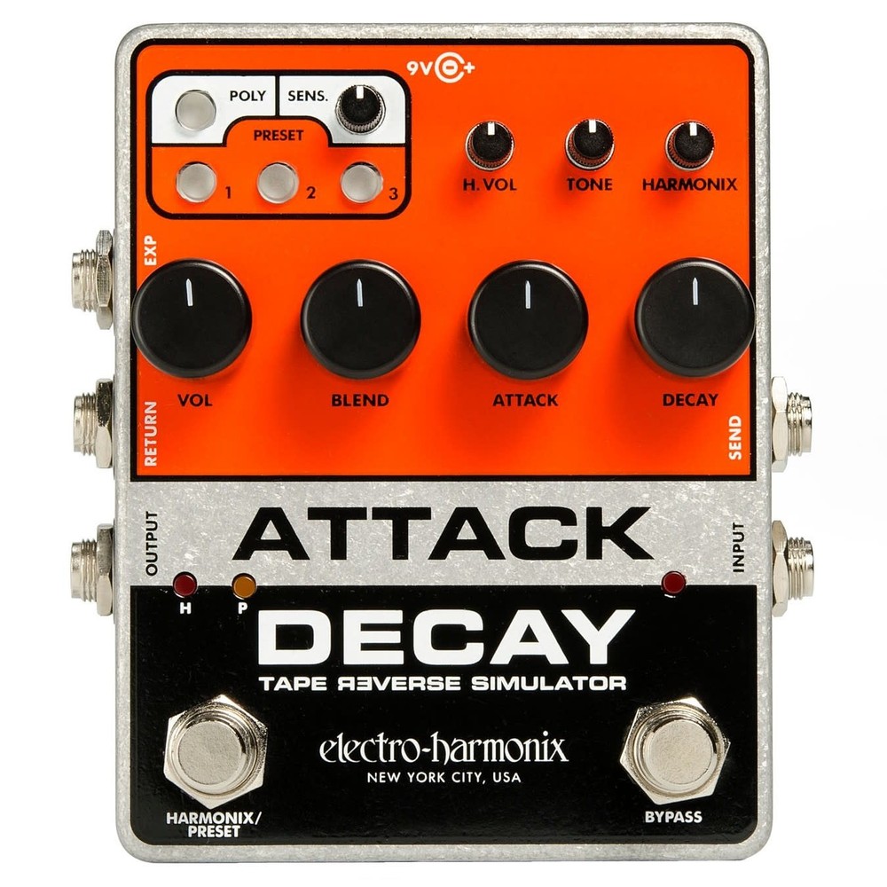 Electro-Harmonix Attack Decay Volume Swell Effects Pedal