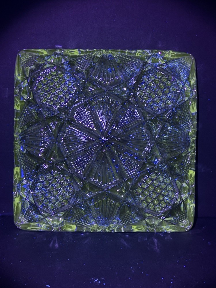 Ornate Glass Tray 7"