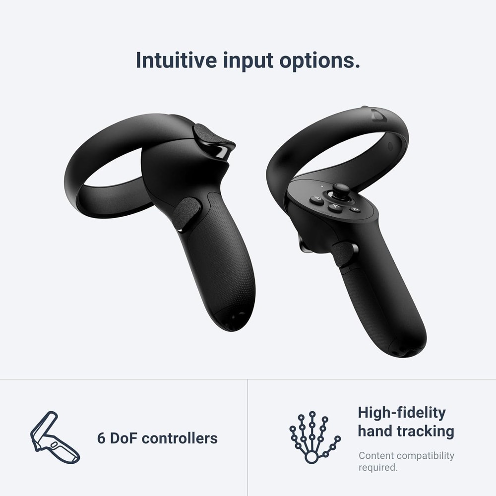 HTC Vive XR Elite Virtual Reality Headset with Deluxe Pack & VR Controllers NOB