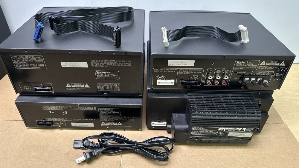 Technics SE-CH505 Component System Tuner Amp CD Changer Works with issues READ