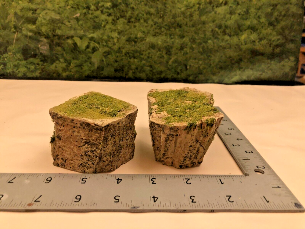 WARGAMING TERRAIN GRASSY MOUNTAIN CLIFFS MODULAR SET OF 9