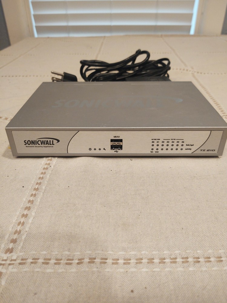 SonicWall TZ210 Firewall VPN Network Security Appliance + Power Supply