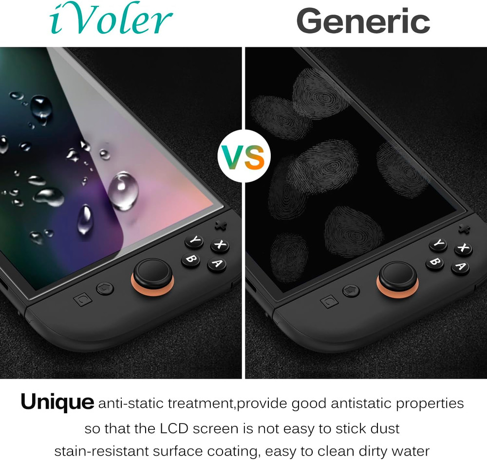 Ivoler 4-Pack Tempered Glass Screen Protector Designed for Nintendo Switch 2 202